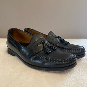 Sebago Loafers Black Leather Tassel Kiltie Slip on 1306156W Men's 10